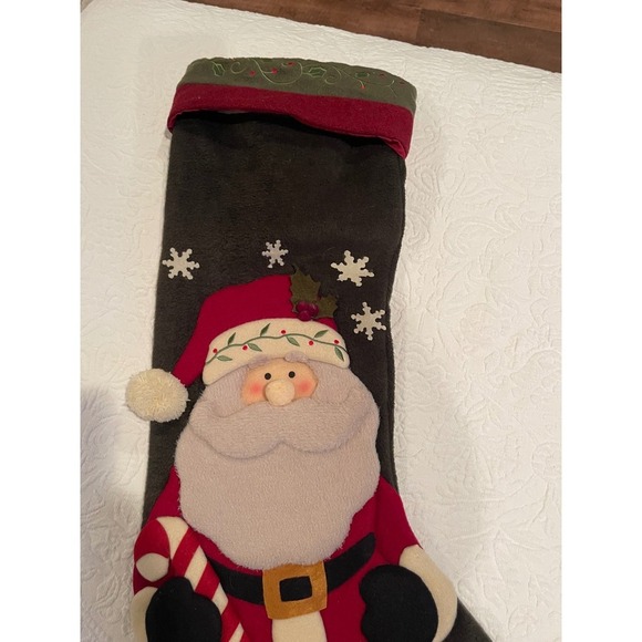 Santa Claus Christmas Stocking Decorative Holiday Fireplace Mantel Decor - Picture 3 of 7
